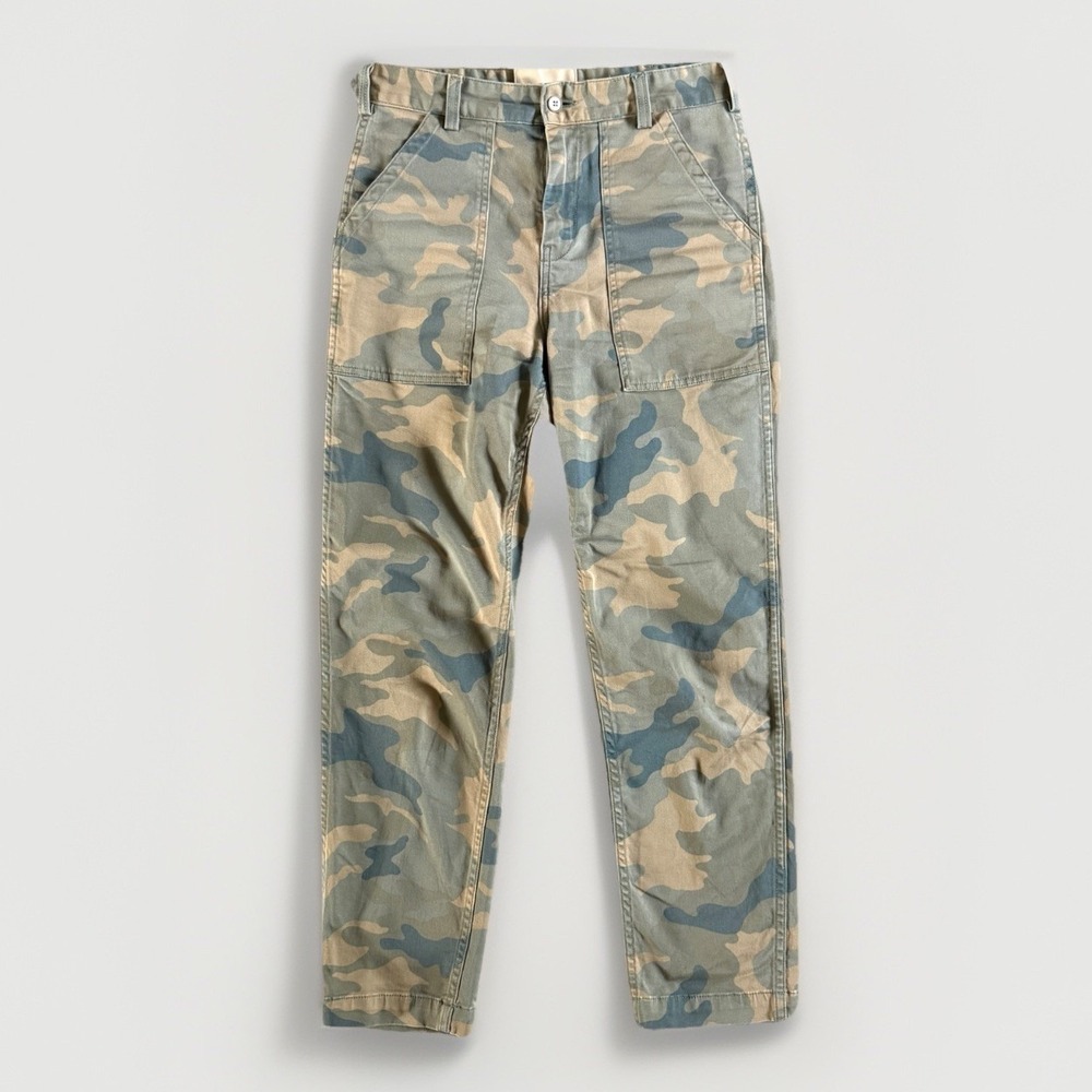 CQY Jungle Camo Utility Pants 26 (Actual 28x27) Military Cargo Fatigue USA Made